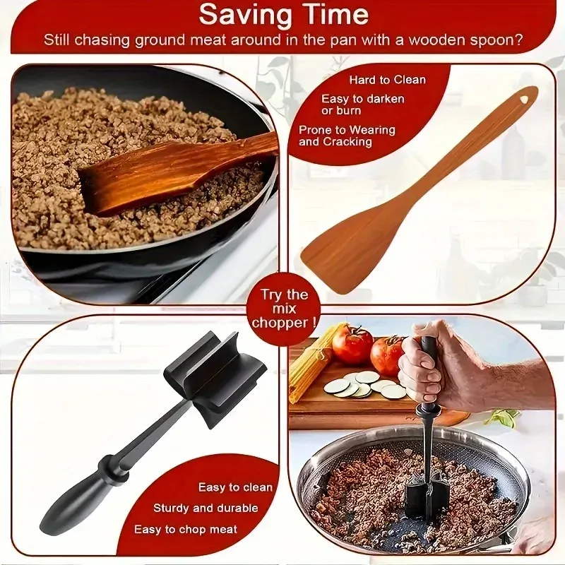 Hachoir et mélangeur à viande portatif, préparation des aliments