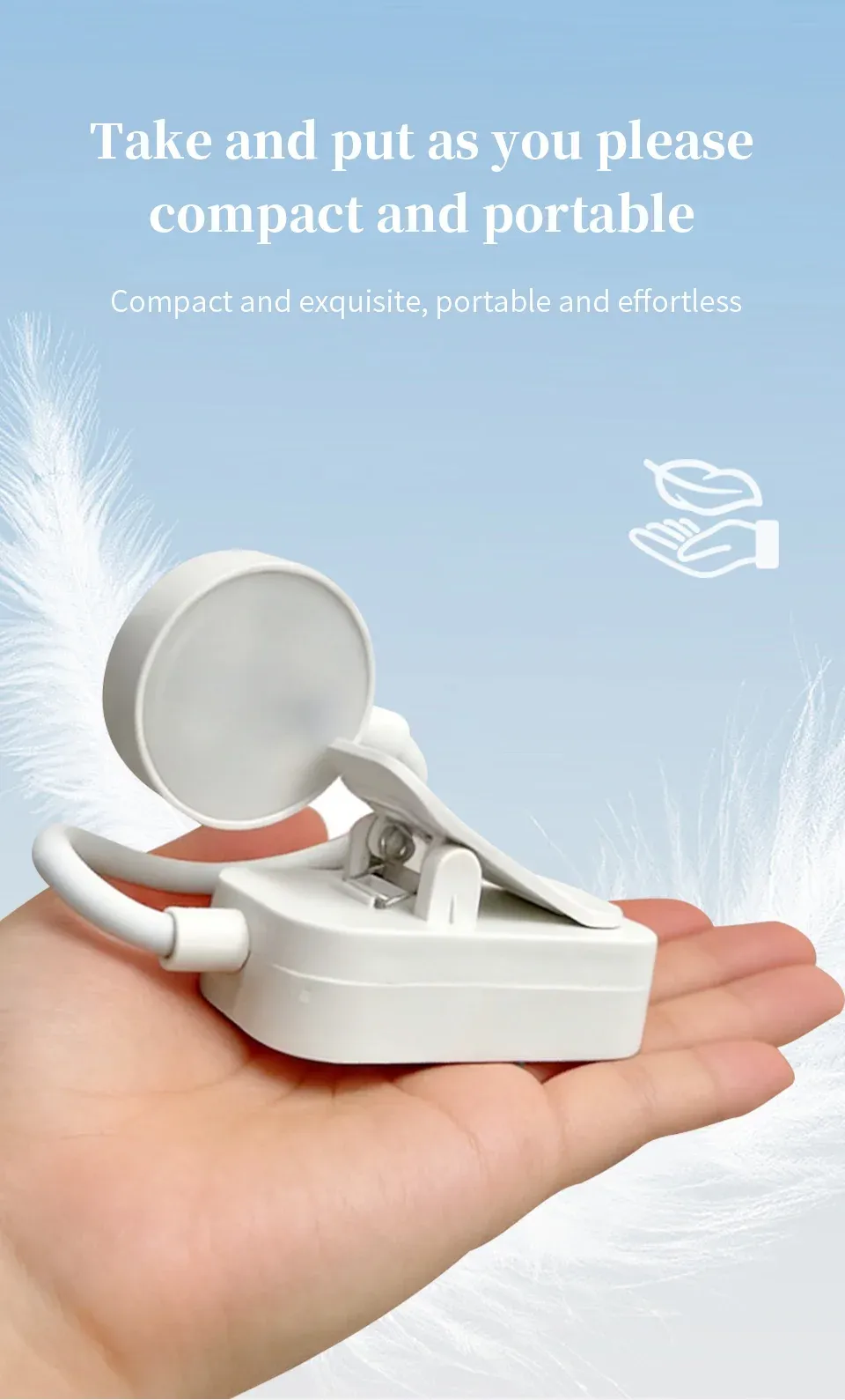 Lampe de lecture rechargeable en situation