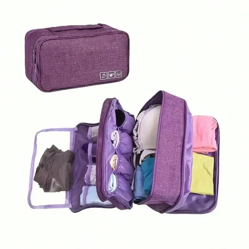 Organisateur de voyage léger à fermeture éclair pour sous-vêtements et chaussettes 2