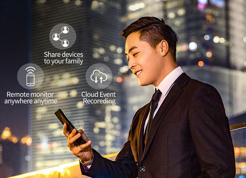 Surveillance à distance depuis l'application