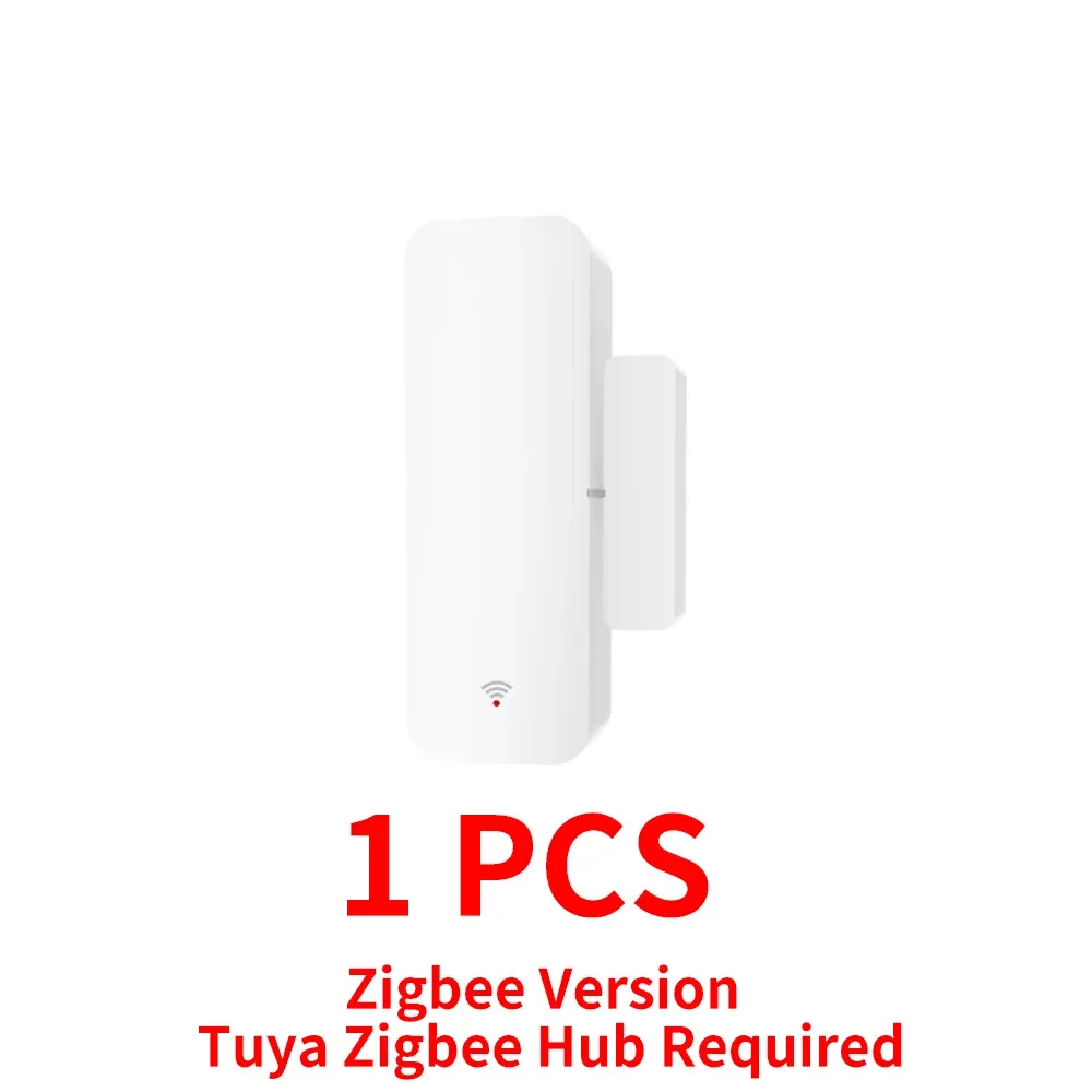 Capteur de porte Tuya WiFi Zigbee, détecteur de contact d'ouverture et de fermeture, alarme domotique intelligente, compatible Alexa et Smart Life 8