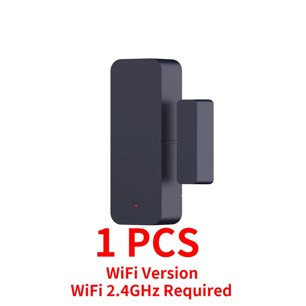 Capteur de porte Tuya WiFi Zigbee, détecteur de contact d'ouverture et de fermeture, alarme domotique intelligente, compatible Alexa et Smart Life 9
