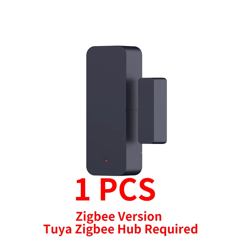 Capteur de porte Tuya WiFi Zigbee, détecteur de contact d'ouverture et de fermeture, alarme domotique intelligente, compatible Alexa et Smart Life 7