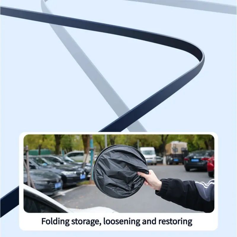 Pare-soleil réfléchissant anti-UV pour pare-brise arrière de voiture, isolant thermique et pliable avec pochette de rangement 2