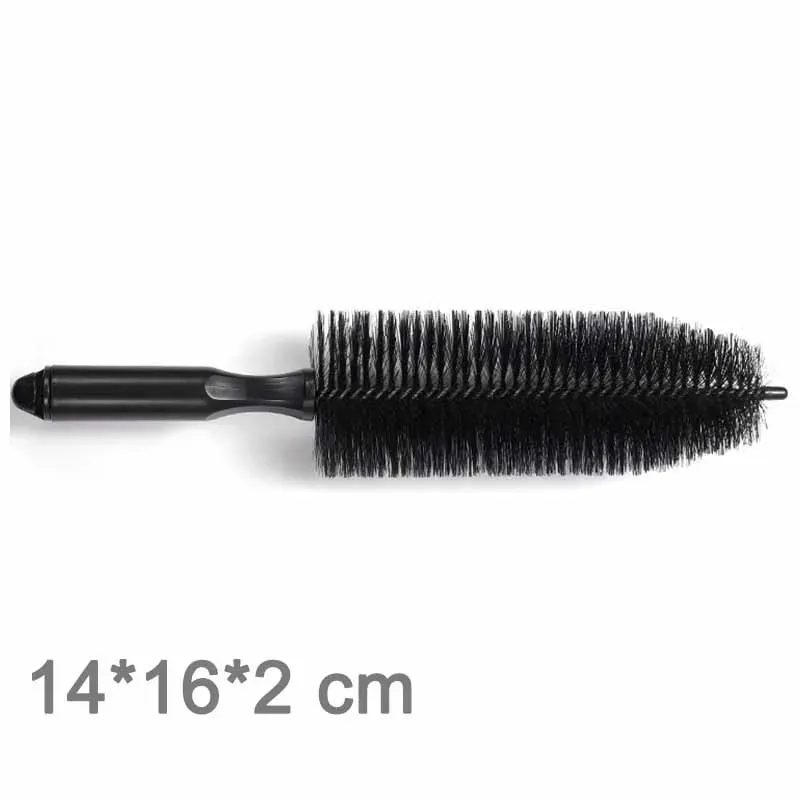 Brosse de nettoyage pour pneus et jantes de voiture avec manche 5