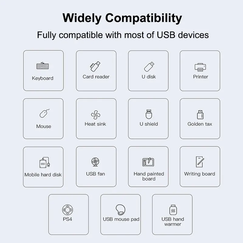 Hub USB-C 3.0 4 ports, adaptateur OTG multi-répartiteur pour MacBook Pro 13/15 et MacBook Air, Xiaomi, Lenovo et PC 4