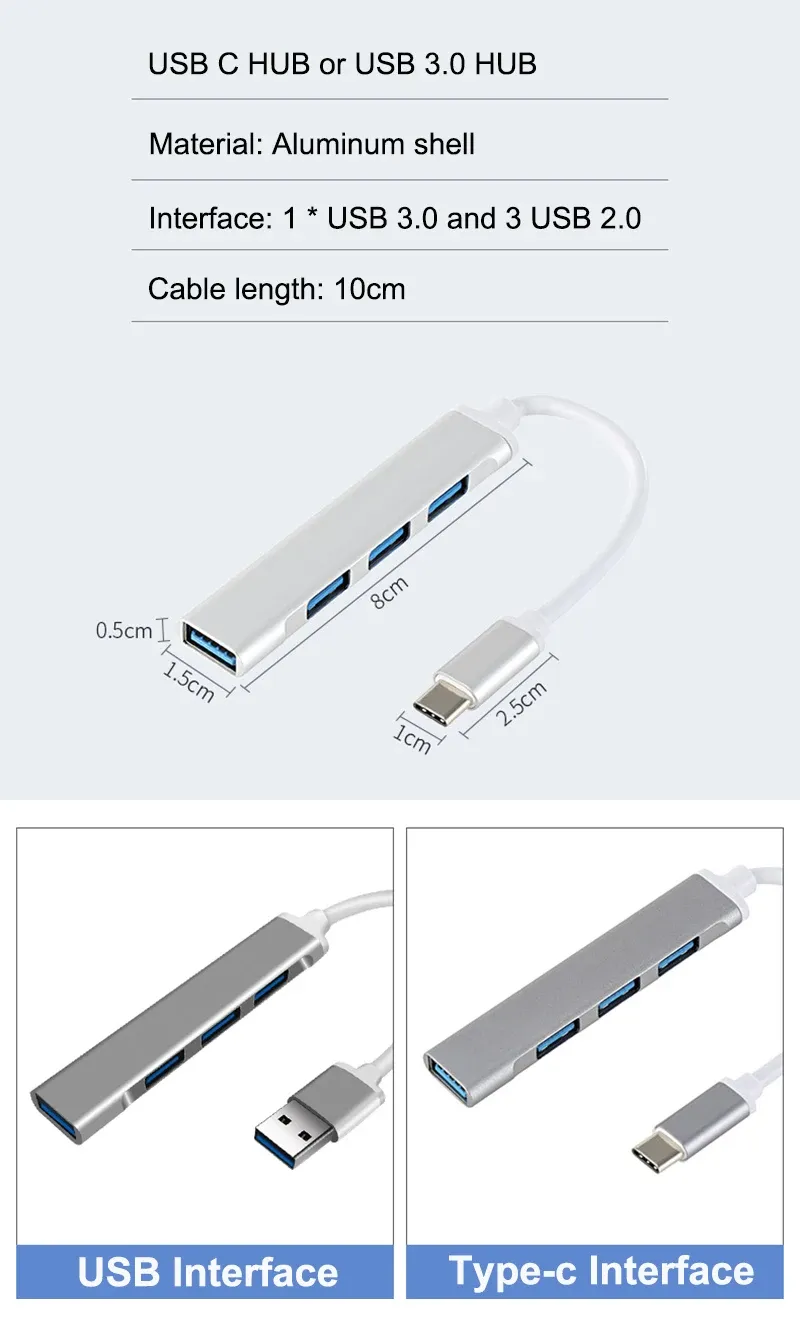 Hub USB-C avec ordinateur portable