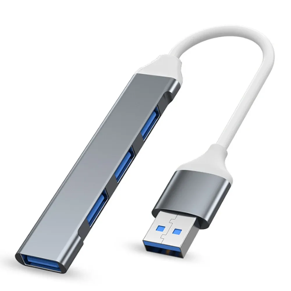 Hub USB-C 3.0 4 ports, adaptateur OTG multi-répartiteur pour MacBook Pro 13/15 et MacBook Air, Xiaomi, Lenovo et PC 8