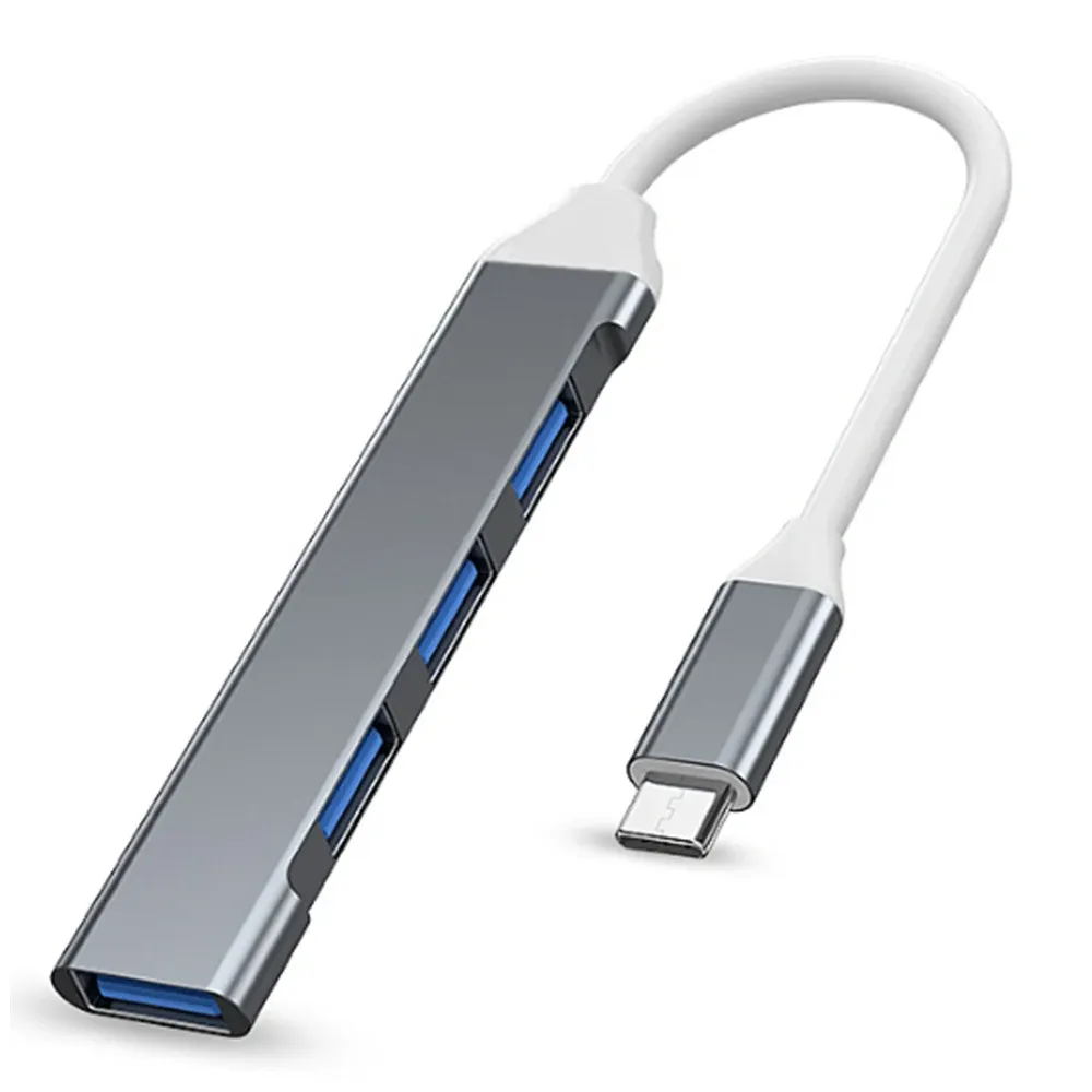 Hub USB-C 3.0 4 ports, adaptateur OTG multi-répartiteur pour MacBook Pro 13/15 et MacBook Air, Xiaomi, Lenovo et PC 10