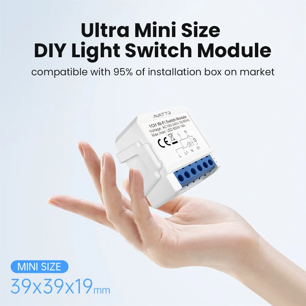Module intelligent Wi-Fi pour interrupteur d'éclairage