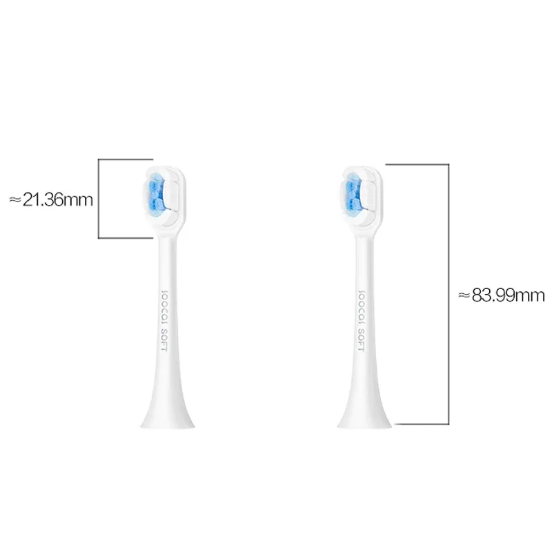 SOOCAS – Têtes de brosse à dents électrique sonique d'origine, têtes de rechange pour brosse à dents SOOCAS X1, X3, X3U, X5 6