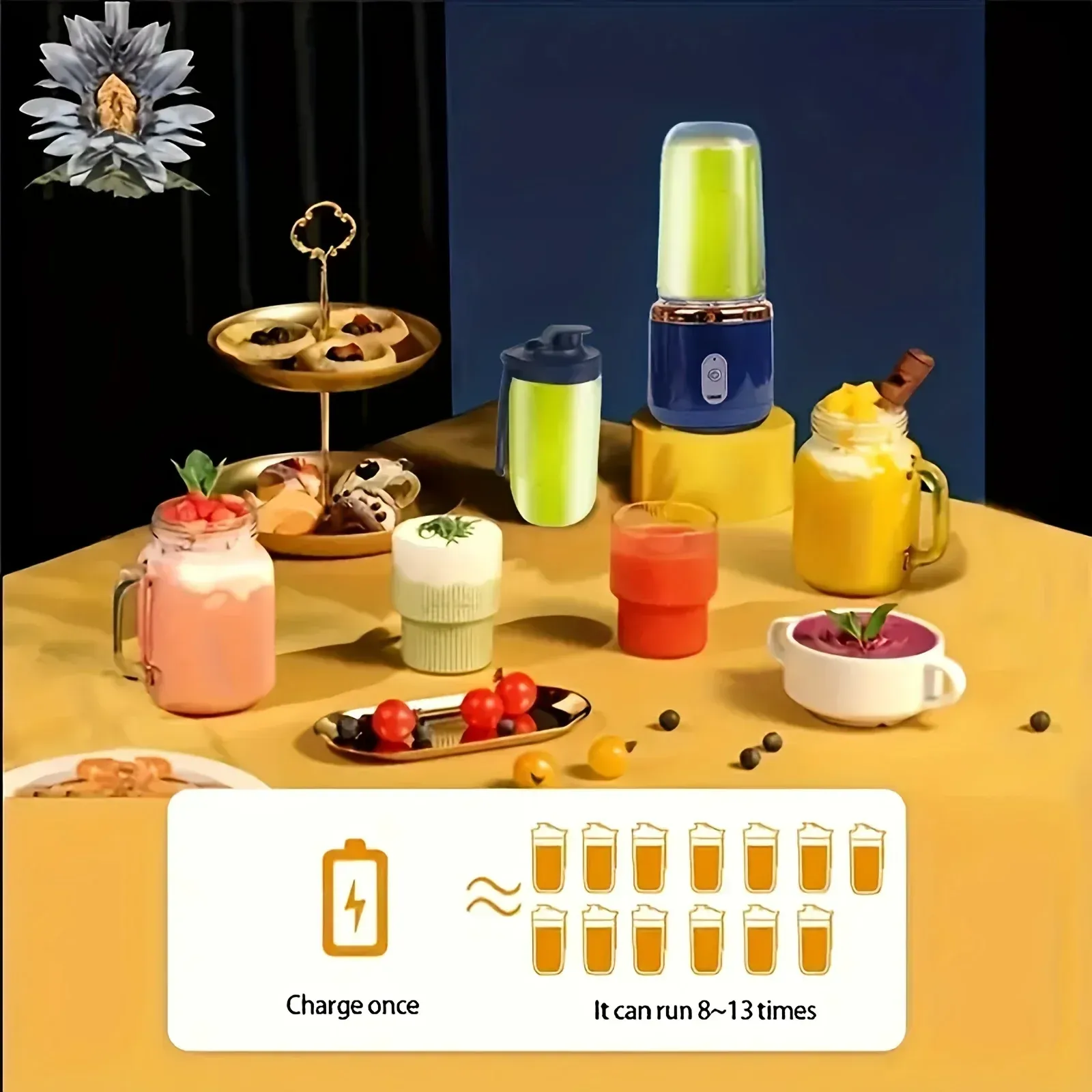Presse-agrumes portable utilisé avec des fruits frais