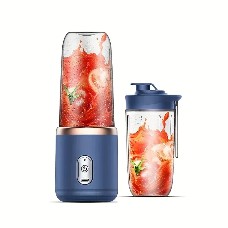 Presse-agrumes électrique portable USB, 400 ml, 6 lames, mélangeur de jus de fruits frais et smoothies 7