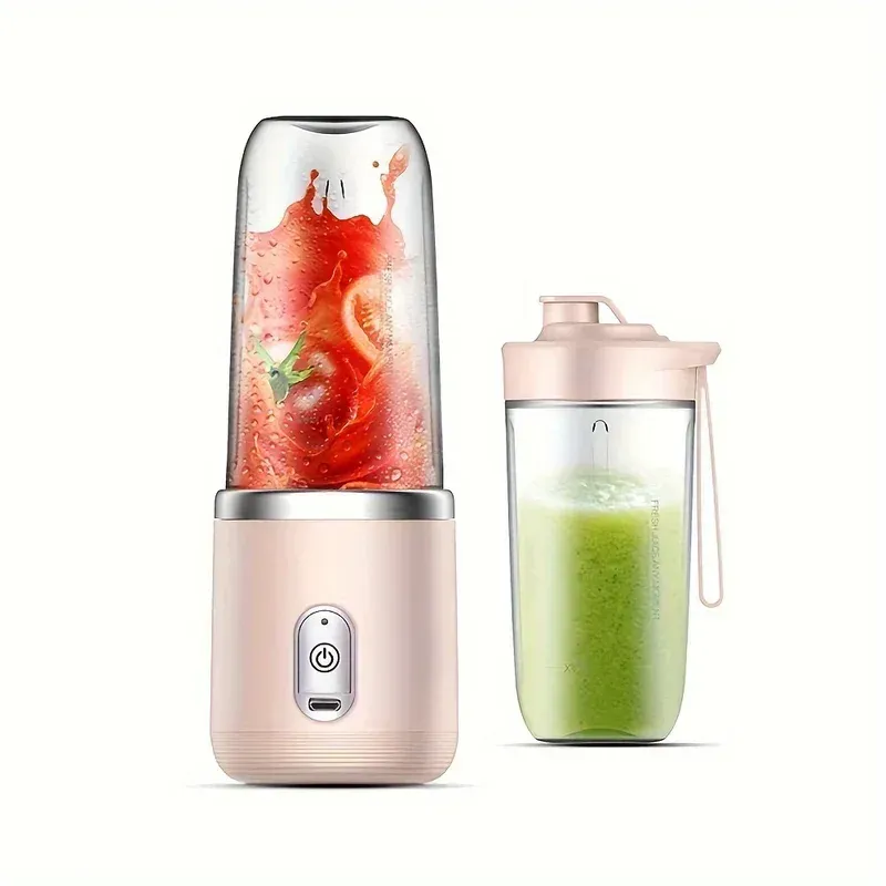 Presse-agrumes électrique portable USB, 400 ml, 6 lames, mélangeur de jus de fruits frais et smoothies 8