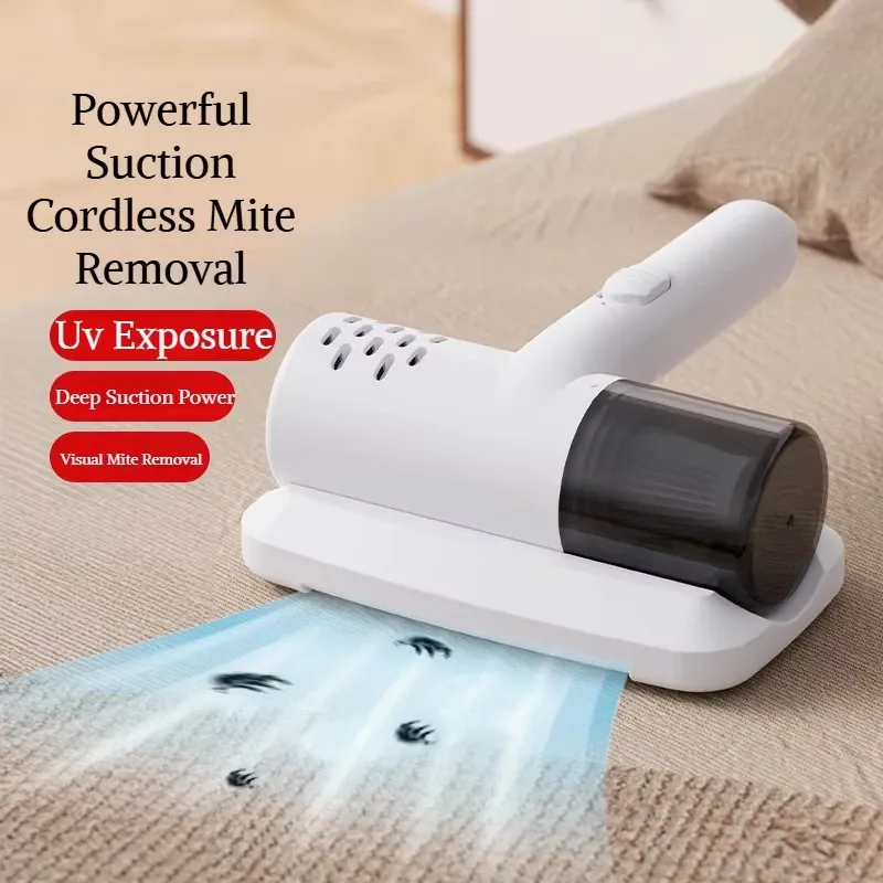 Aspirateur à main sans fil rechargeable par USB, à aspiration puissante, anti-acariens, pour lit, canapé et voiture 1