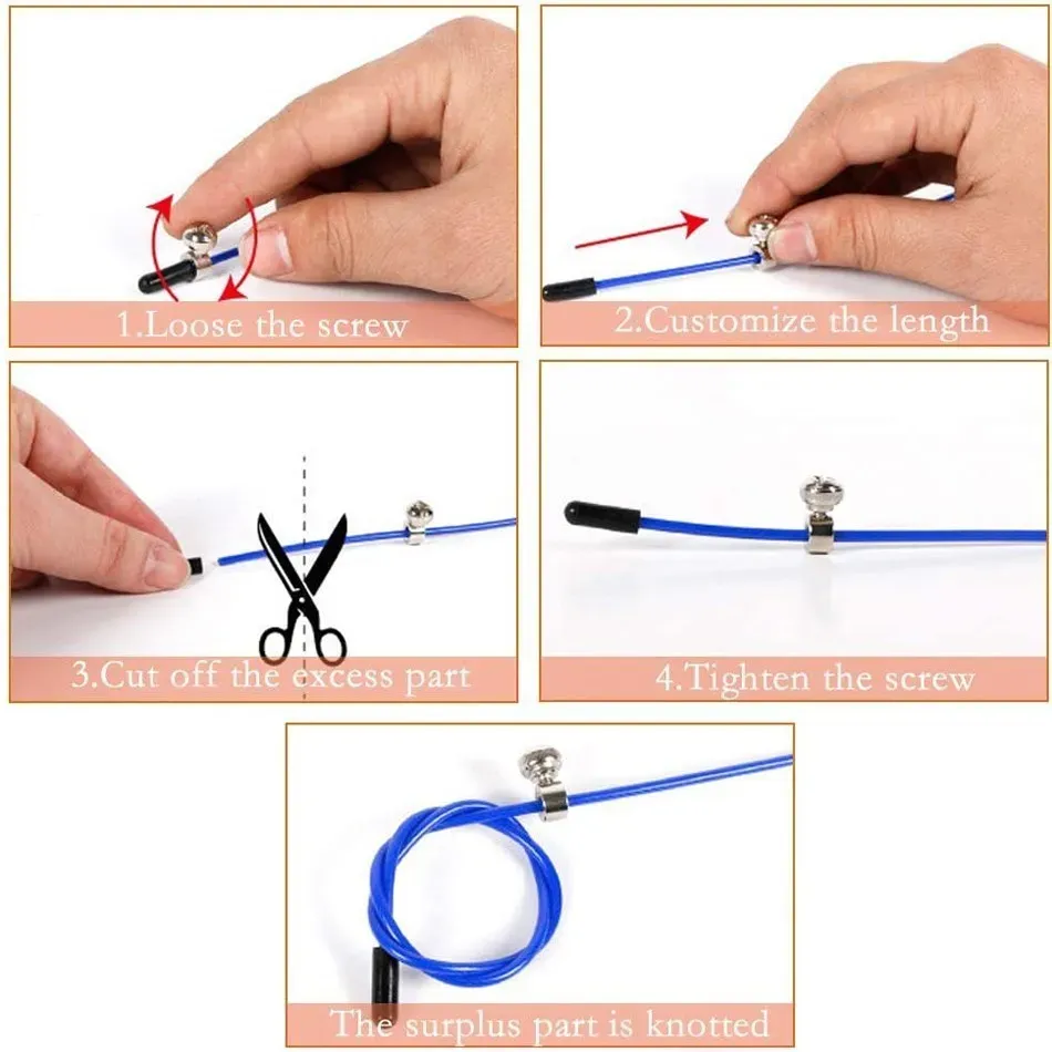 Corde à sauter de vitesse professionnelle WorthWhile avec roulement, pour CrossFit, fitness, MMA et boxe 5