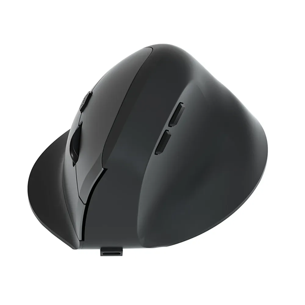 Souris verticale ergonomique sans fil 2,4 GHz et Bluetooth 5.2, optique, réglable jusqu'à 1600 DPI, 6 boutons, compatible ordinateur portable et de bureau 7