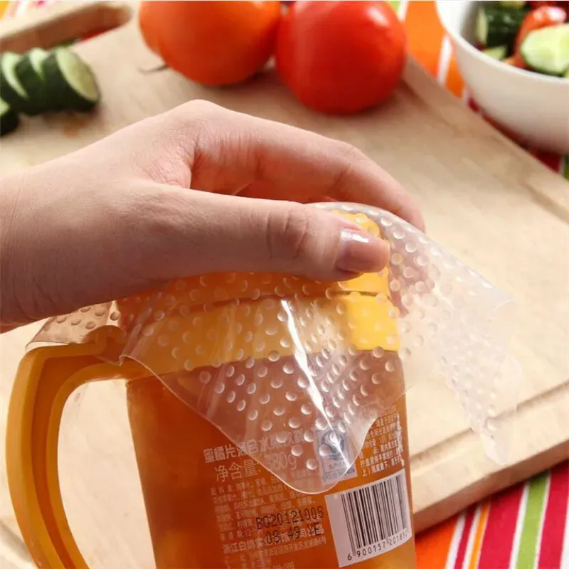 Couvercles en silicone pour la conservation des aliments au réfrigérateur