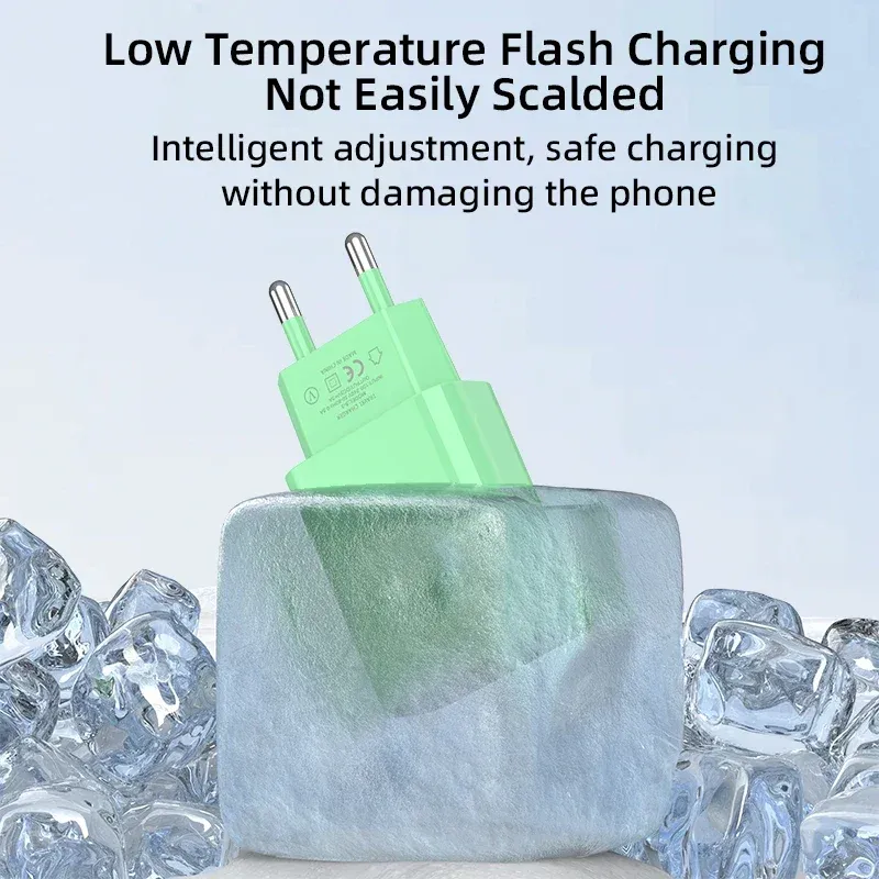Chargeur mural USB 5 V 2 A 10 W à charge rapide, adaptateur secteur pour téléphone portable, compatible iPhone, Samsung, Xiaomi et Huawei, prise UE/US 4