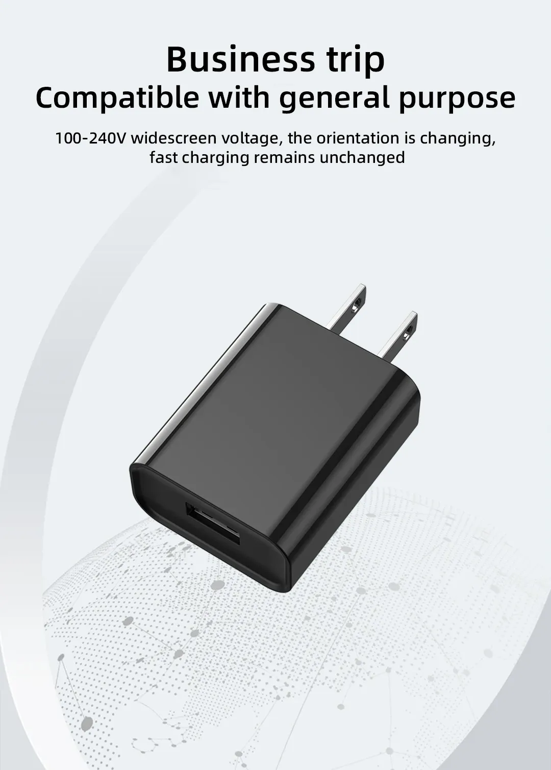 Chargeur mural USB rapide, présentation