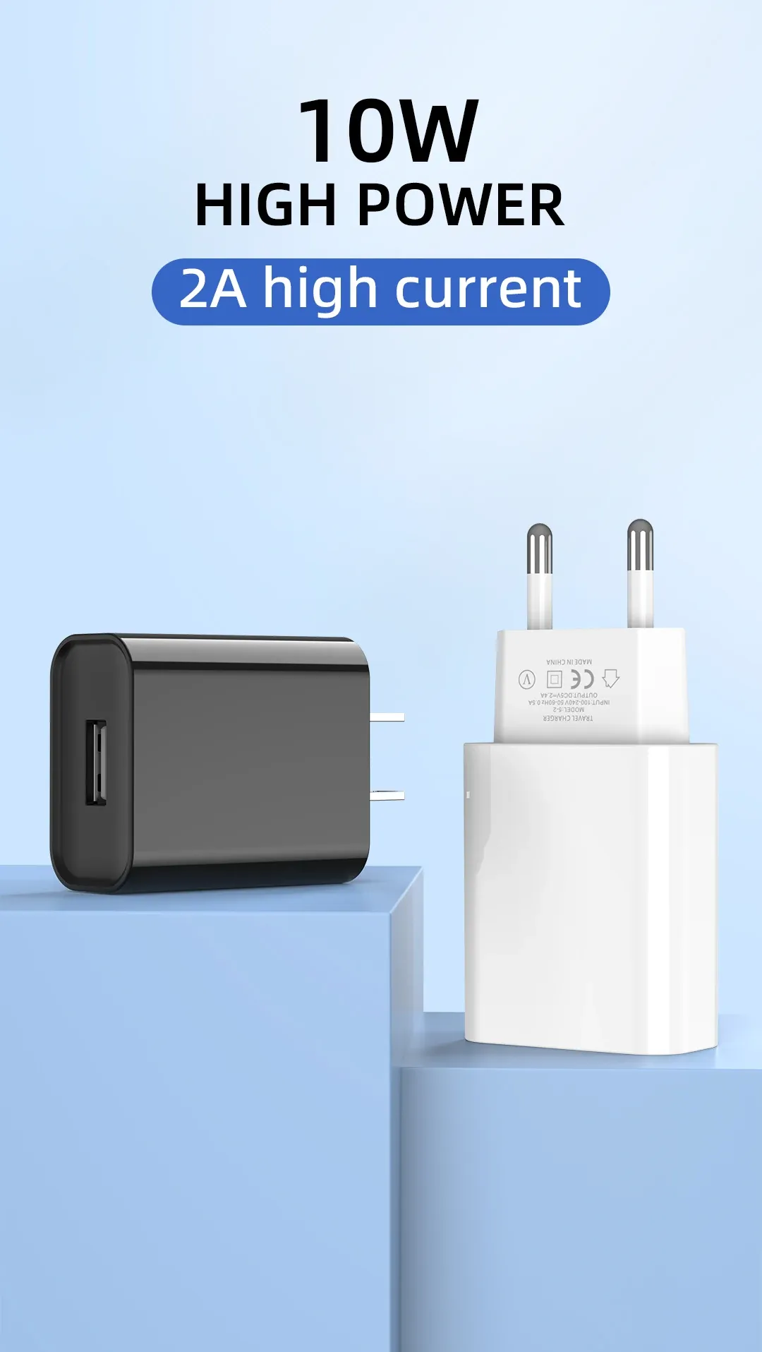 Chargeur mural USB rapide, au quotidien
