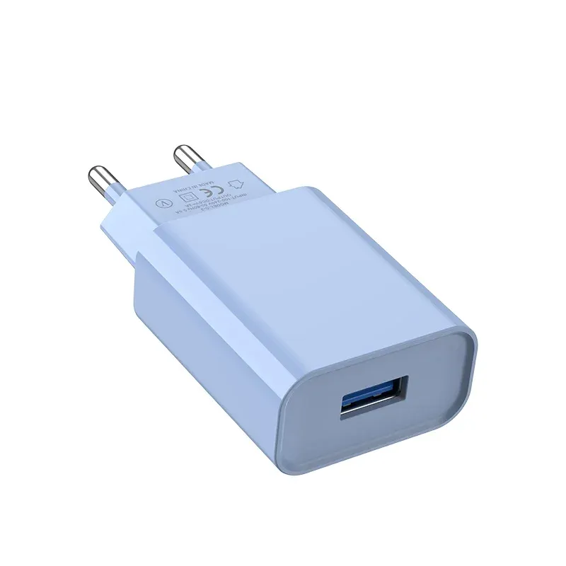 Chargeur mural USB 5 V 2 A 10 W à charge rapide, adaptateur secteur pour téléphone portable, compatible iPhone, Samsung, Xiaomi et Huawei, prise UE/US 13