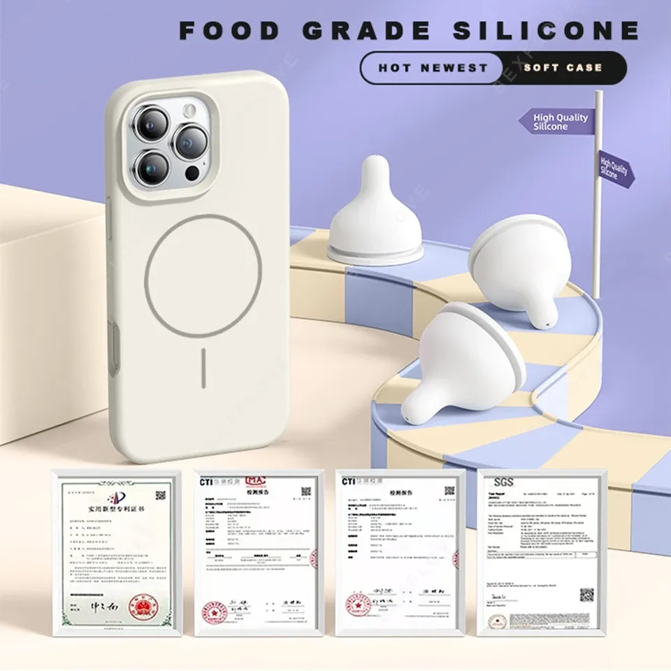 Coque en silicone MagSafe, détails des finitions