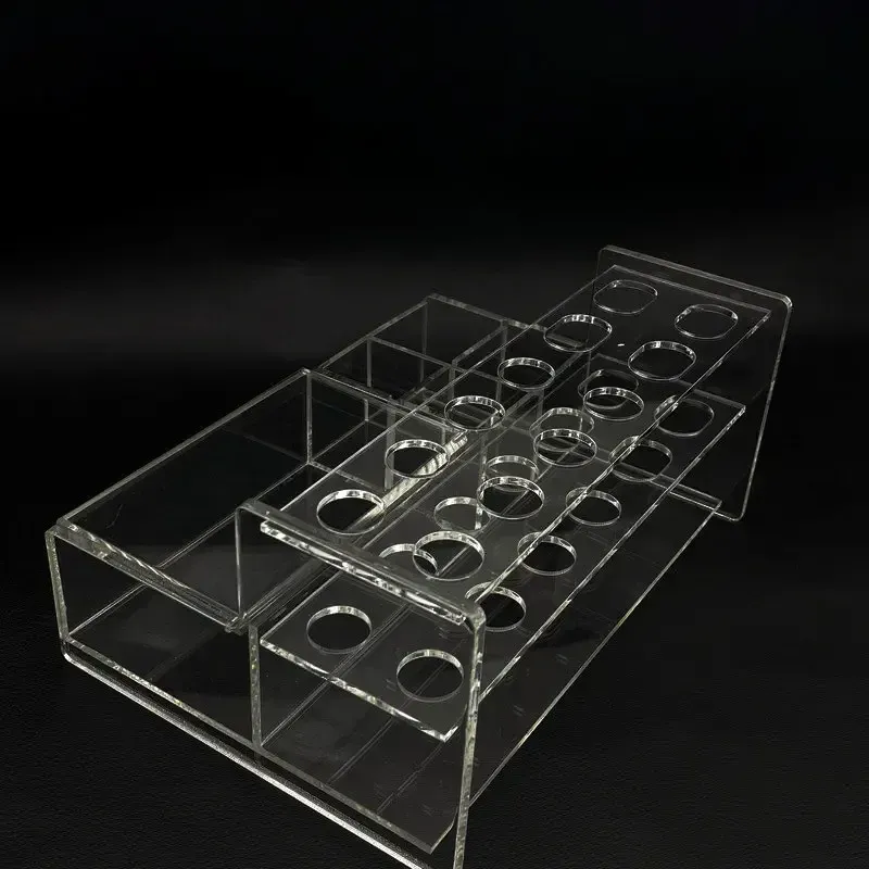 Distributeur d'applicateurs dentaires en composite acrylique, support organisateur S/L pour seringues et accessoires composites, 1 pièce 5