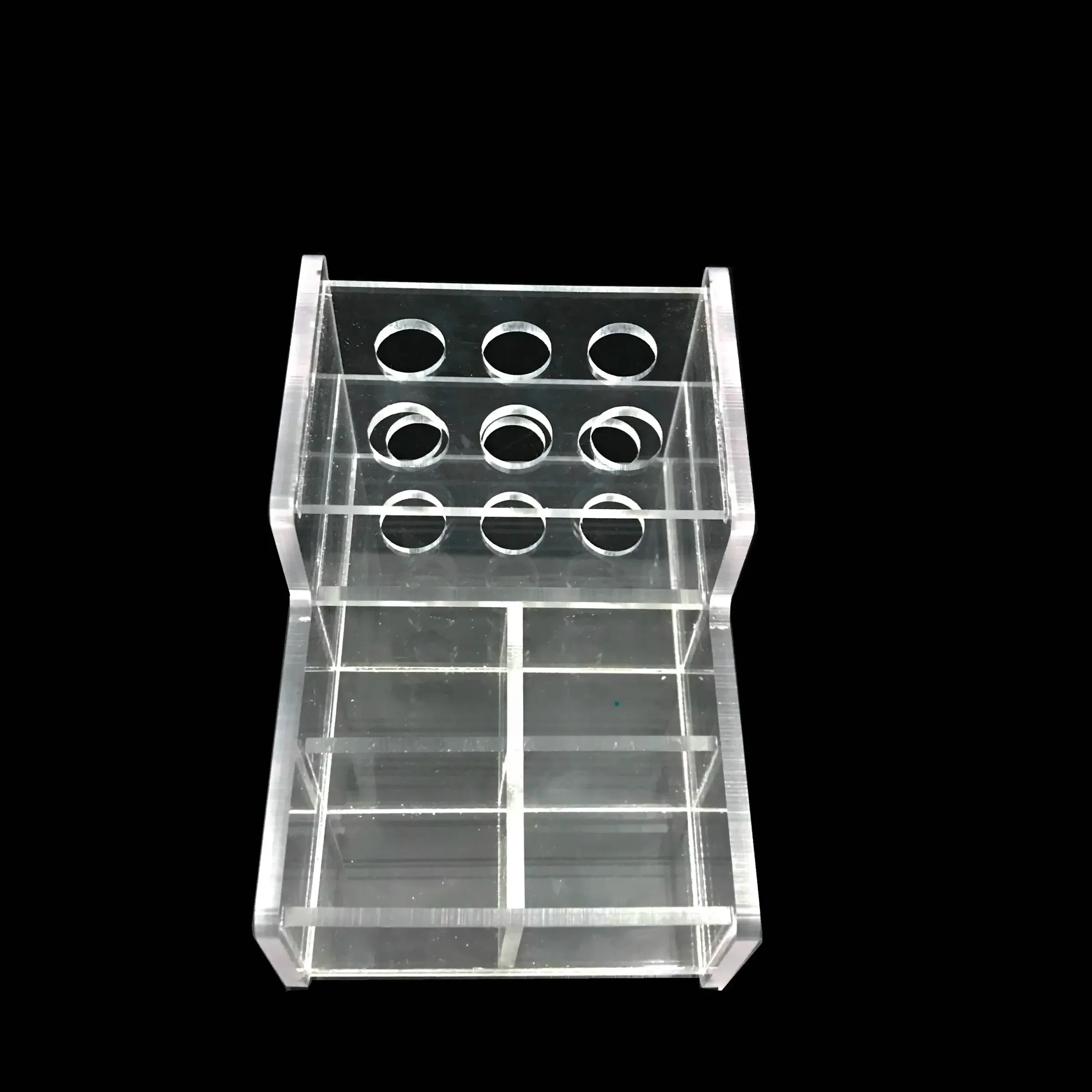 Distributeur d'applicateurs dentaires en composite acrylique, support organisateur S/L pour seringues et accessoires composites, 1 pièce 6
