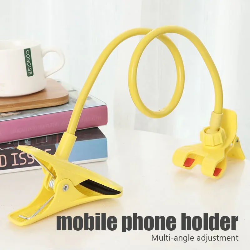 Support de téléphone portable flexible universel, support paresseux réglable, pince de téléphone portable, support pour lit, support de bureau, support de smartphone rapide 3
