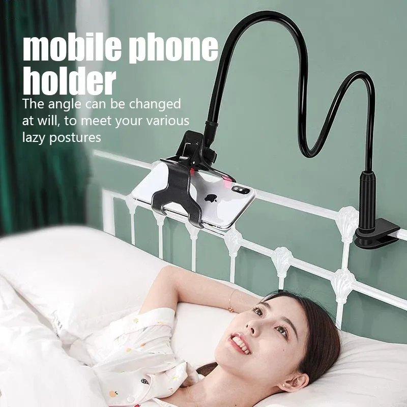Support de téléphone portable flexible universel, support paresseux réglable, pince de téléphone portable, support pour lit, support de bureau, support de smartphone rapide 1