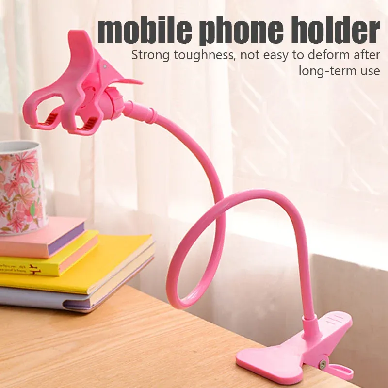 Support de téléphone portable flexible universel, support paresseux réglable, pince de téléphone portable, support pour lit, support de bureau, support de smartphone rapide 6