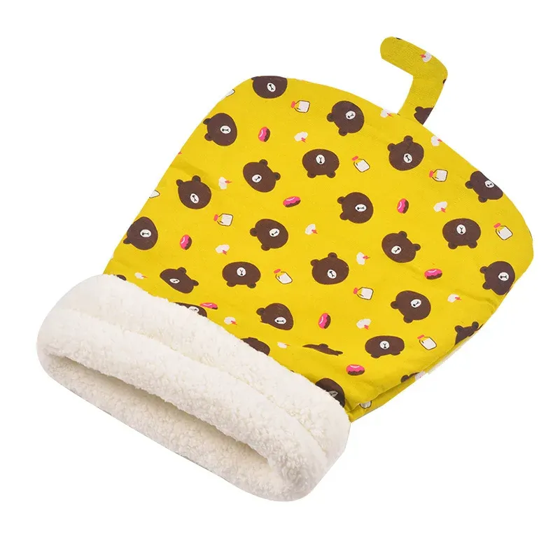 Sac de couchage doux pour chat, finitions