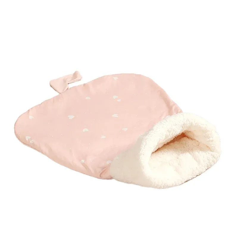 Sac de couchage doux et moelleux pour chat, nid chaud et confortable pour chaton ou petit chiot 10