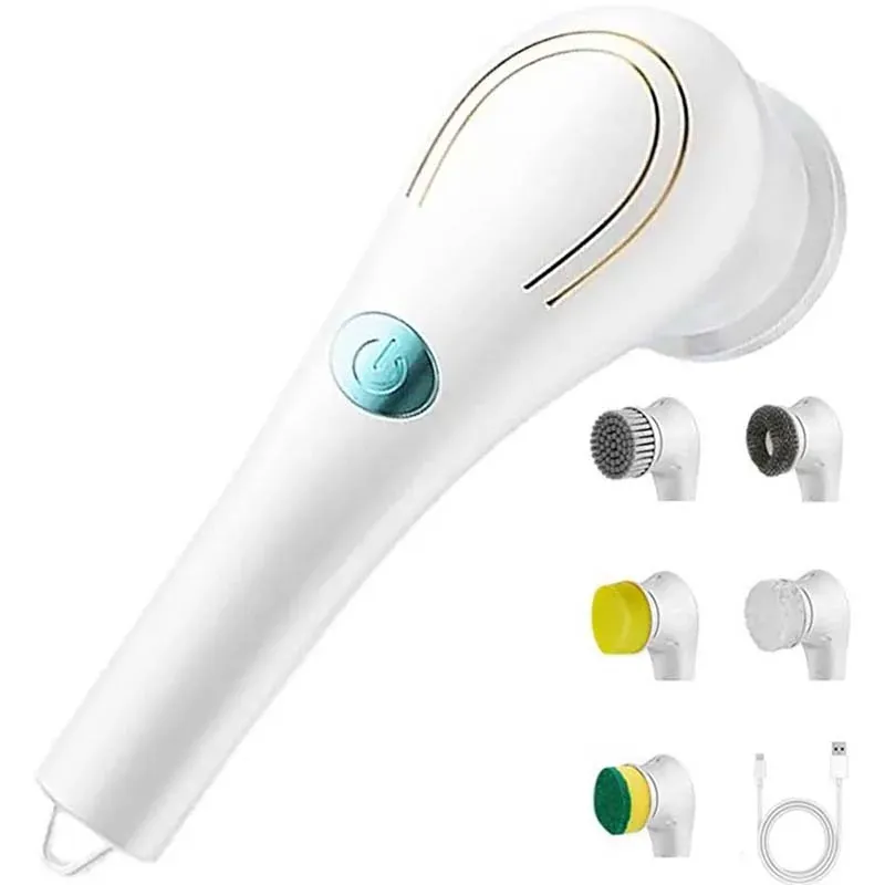 Brosse électrique rechargeable USB pour vaisselle, évier et baignoire 7