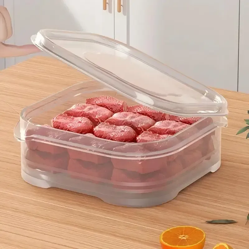 Boîte de conservation pour réfrigérateur, boîte de rangement multifonction pour aliments de cuisine, lot de 10 pièces 2