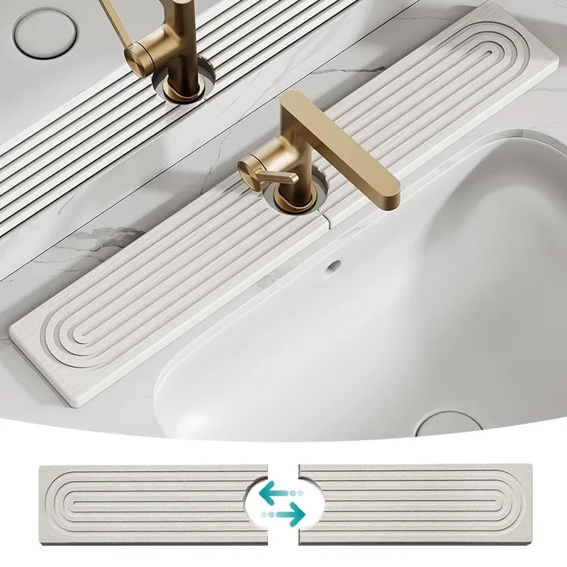 Tapis de protection pour robinet, absorption de l'eau