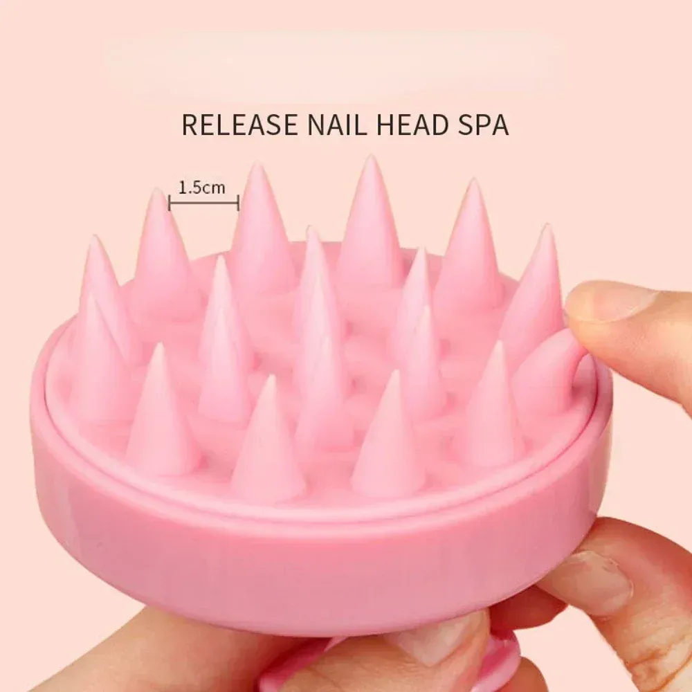 Peigne de massage en silicone, vue d'ensemble