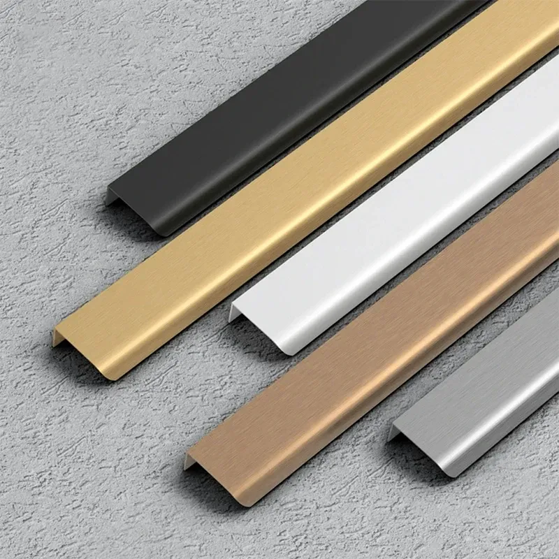 Poignée de meuble encastrée en alliage d'aluminium pour tiroirs et portes d'armoire 3