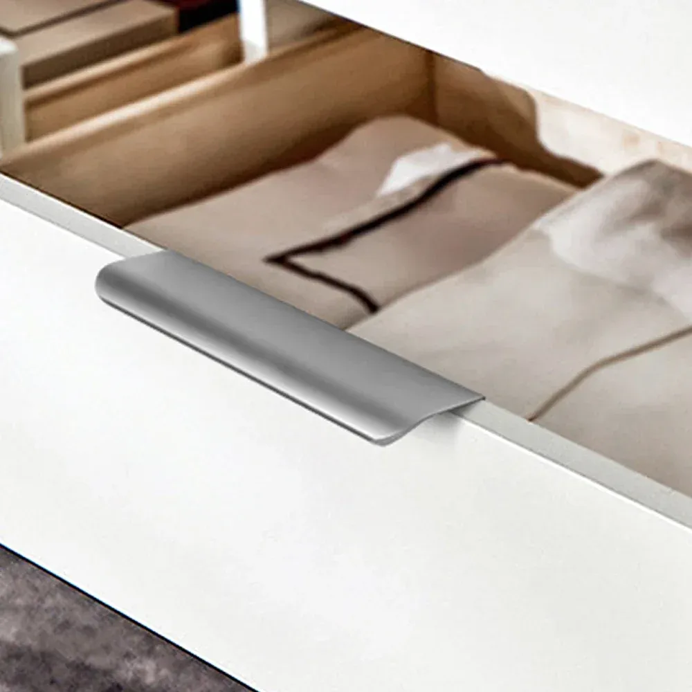 Poignée de meuble encastrée en alliage d'aluminium pour tiroirs et portes d'armoire 5