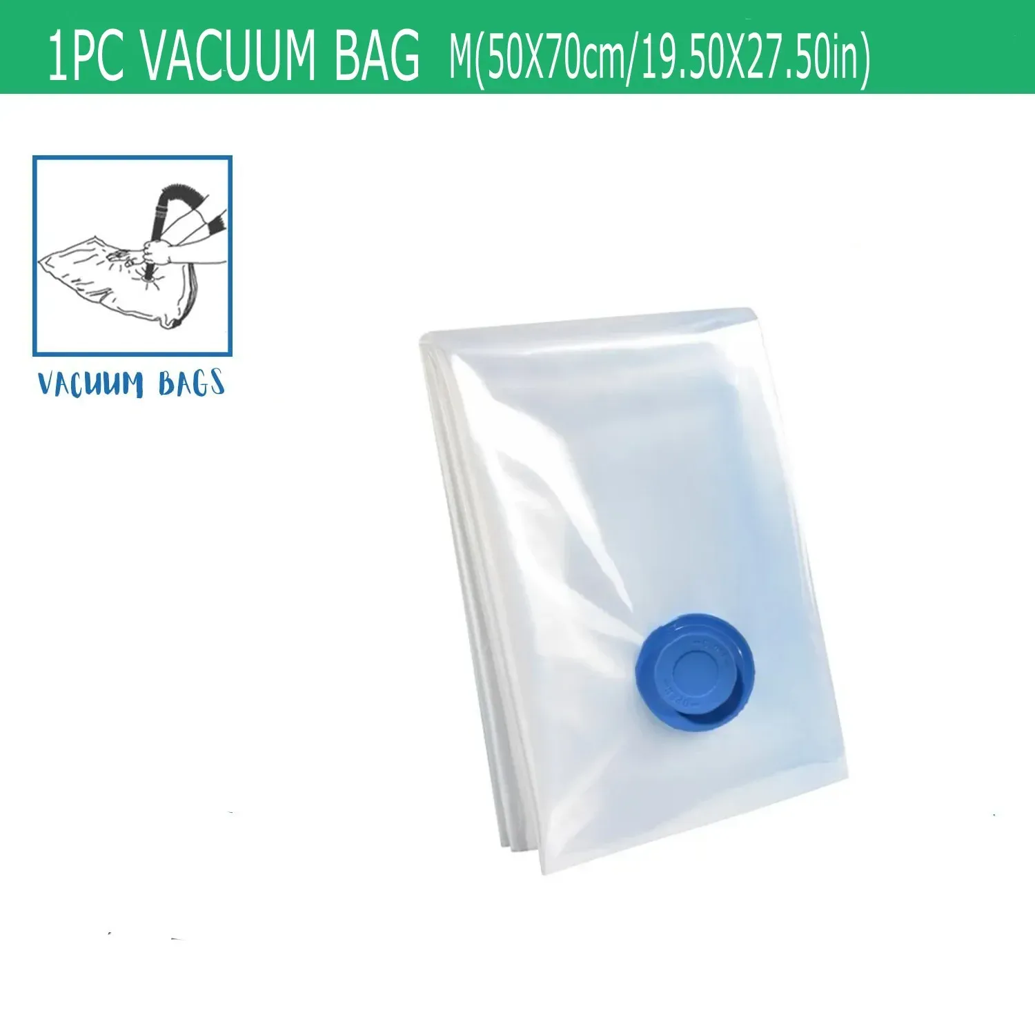 Sacs de rangement sous vide – Lot de 5 – Gain de place pour couettes, couvertures et vêtements 15