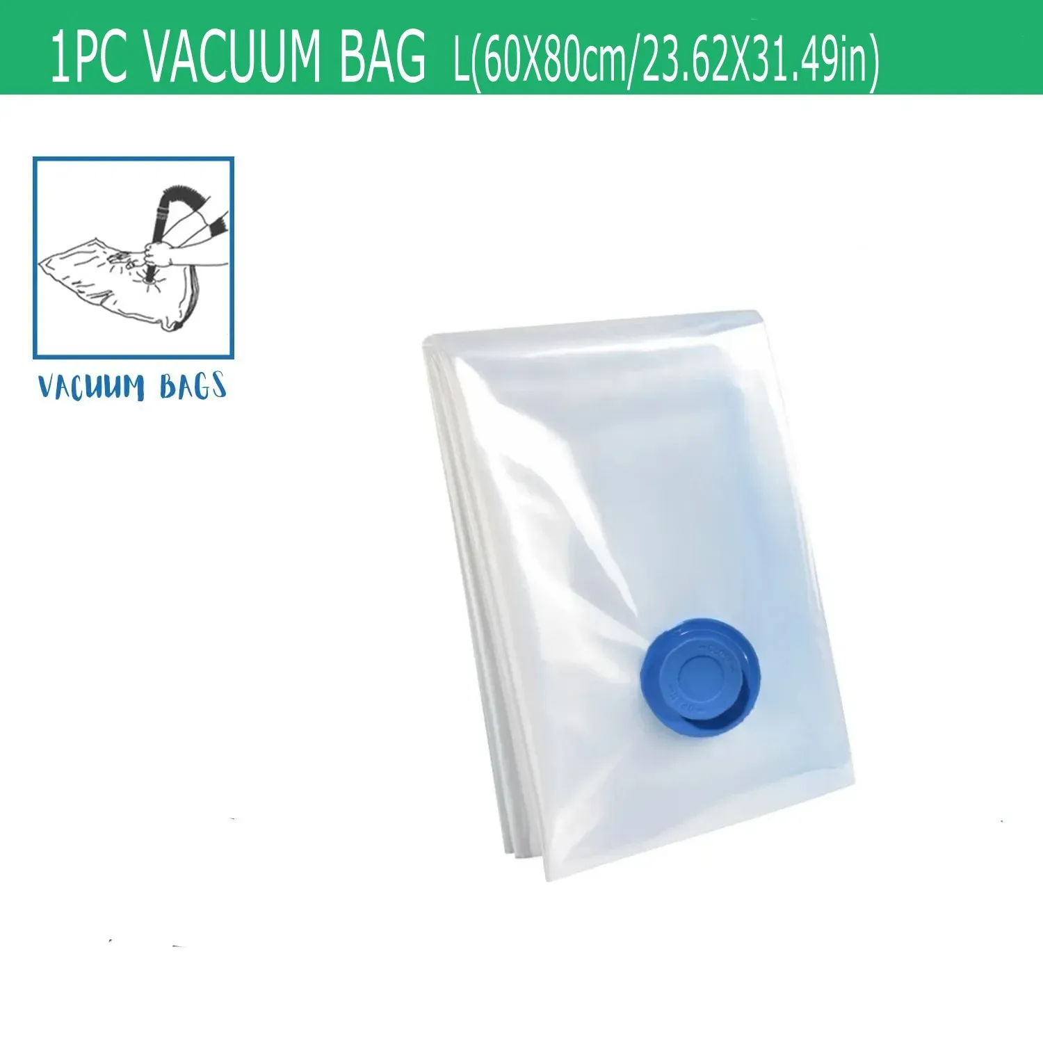 Sacs de rangement sous vide – Lot de 5 – Gain de place pour couettes, couvertures et vêtements 14