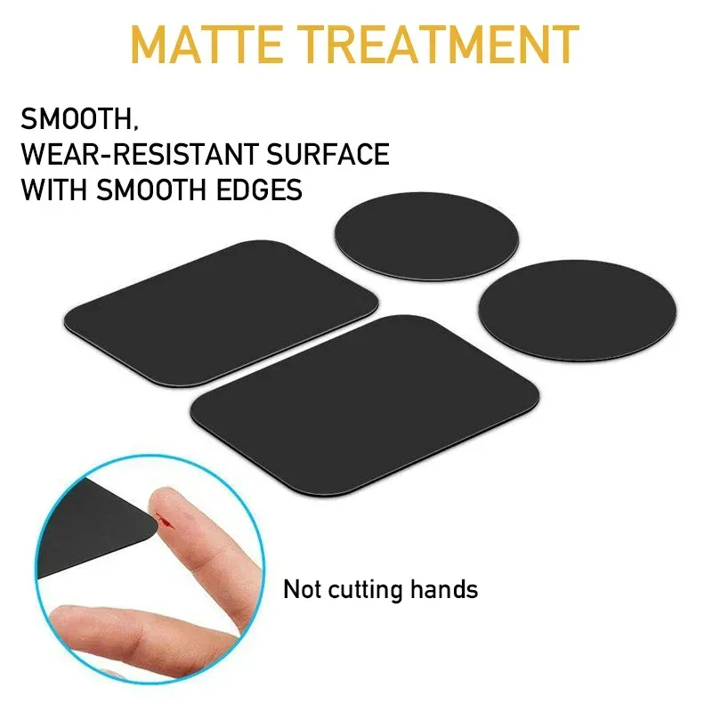 Plaque magnétique installée sur un tableau de bord