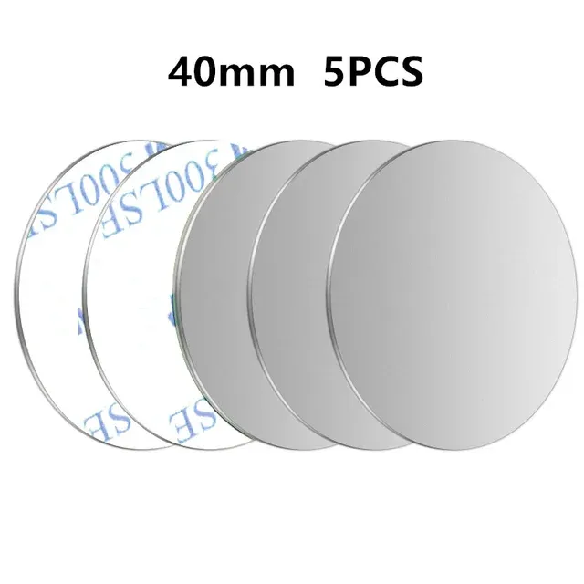 Plaque métallique ronde pour support magnétique de téléphone de voiture (lot de 1, 3 ou 5) 18