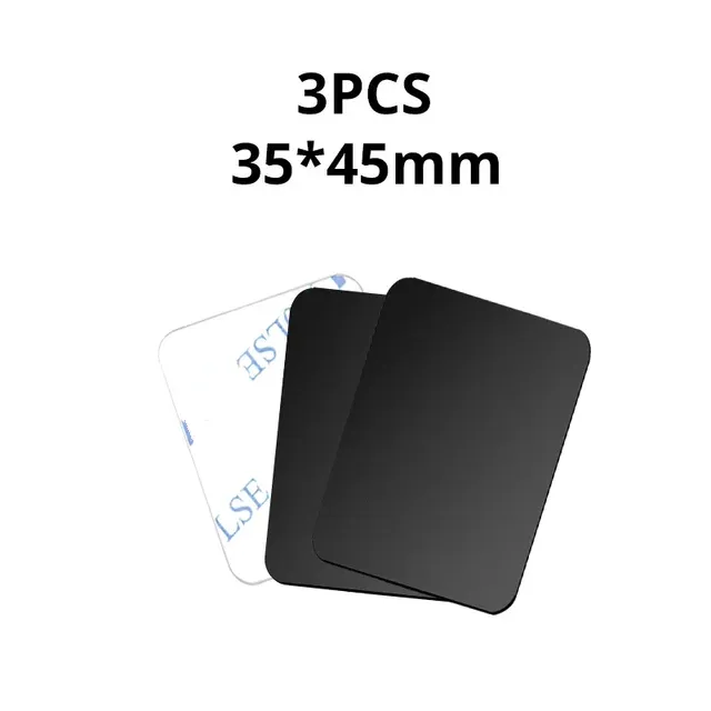 Plaque métallique ronde pour support magnétique de téléphone de voiture (lot de 1, 3 ou 5) 19