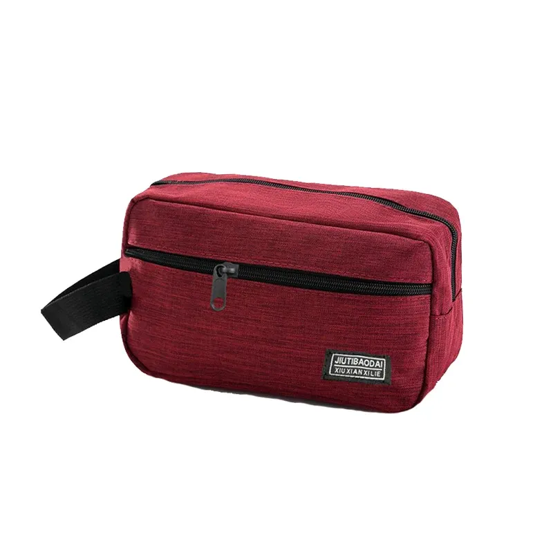 Trousse de toilette en tissu Oxford, finitions