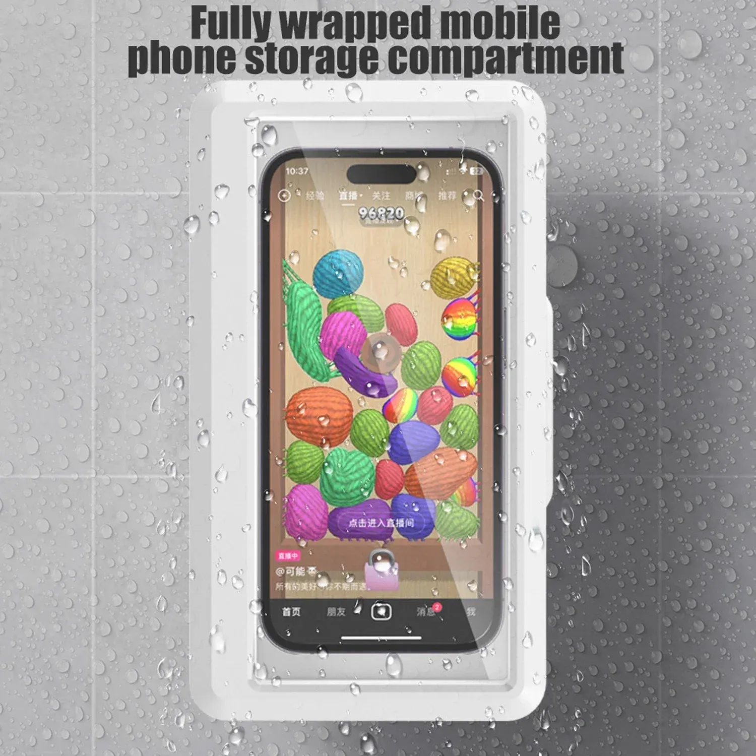 Support de téléphone avec bougie d'aromathérapie