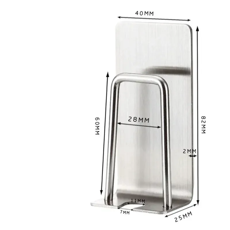 Porte-brosse à dents en acier inoxydable, finition et ergonomie