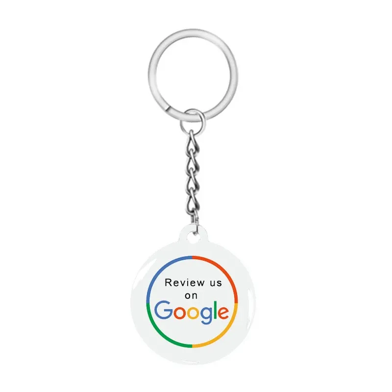 Porte-clés NFC intelligent en époxy pour partage instantané vers Google, Instagram, WhatsApp, Facebook et Snapchat, idéal pour les avis clients 11