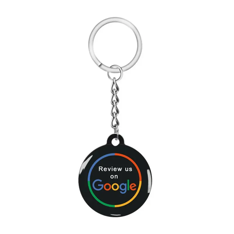 Porte-clés NFC intelligent en époxy pour partage instantané vers Google, Instagram, WhatsApp, Facebook et Snapchat, idéal pour les avis clients 9